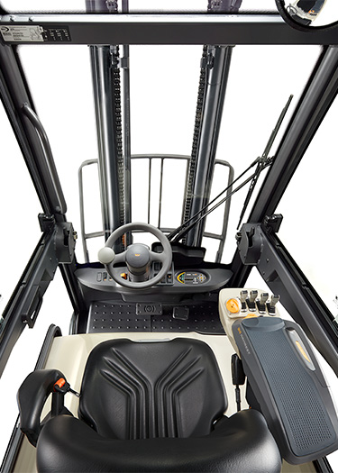 the SC forklift offers outstanding visibility