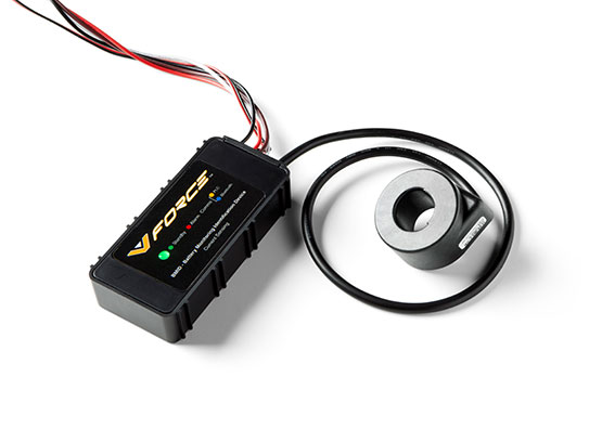 forklift battery monitoring identification device